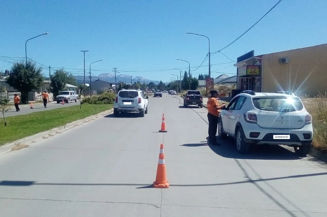 Se realizan controles vehiculares en el radio urbano de Trevelin