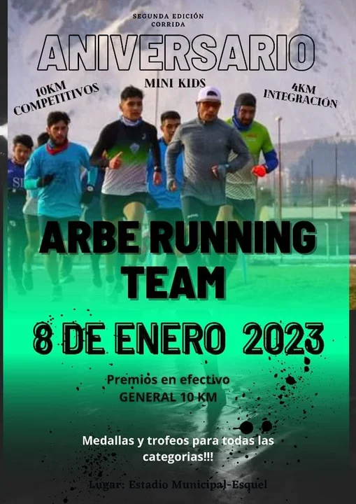 Se corre la competencia Aniversario “Arbe Running Team”