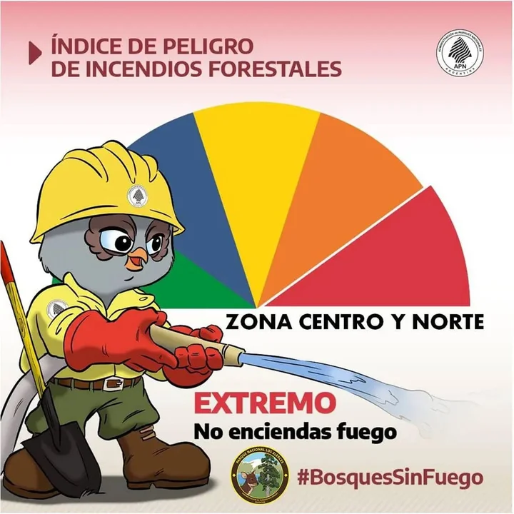 Precaución: Es extremo el índice de peligro de incendios forestales