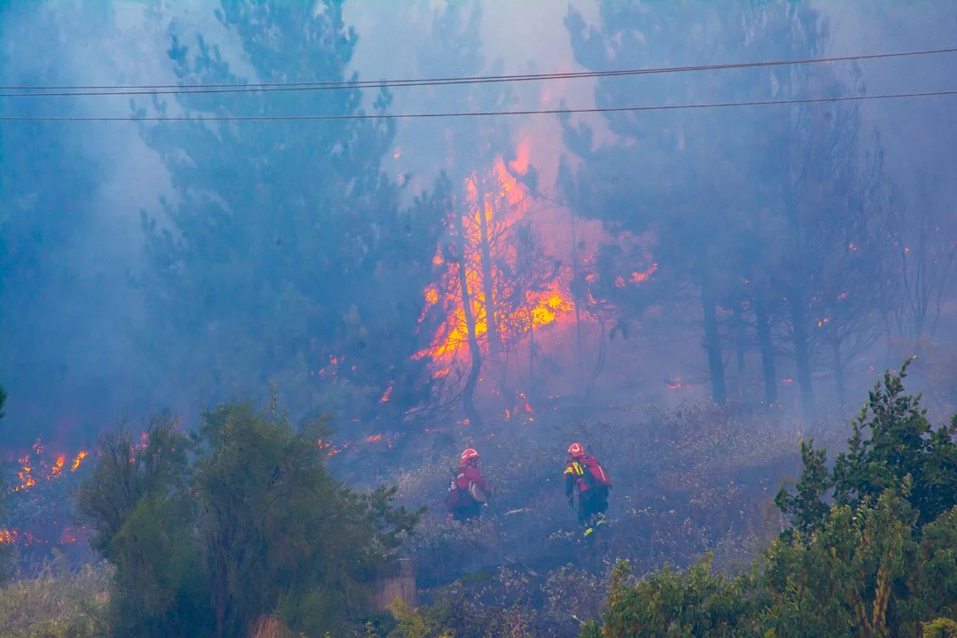 Hay 58 evacuados y todos los recursos están destinados a evitar que el fuego llegue a las viviendas
