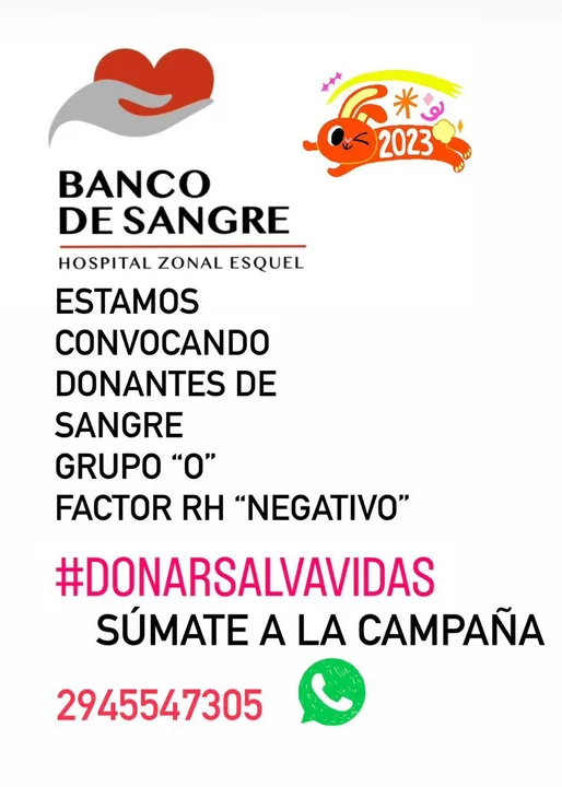El Banco de Sangre convoca a donantes voluntarios