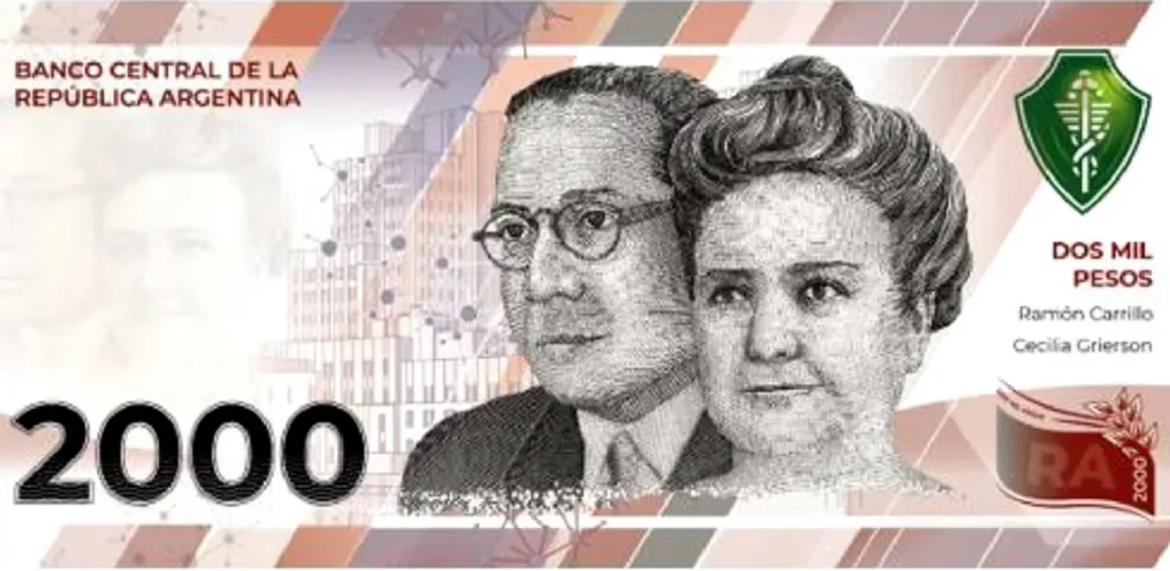 El Banco Central aprobó la creación del billete de 2.000 pesos