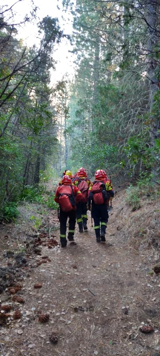 Refuerzan el despliegue de brigadistas y medios aéreos para controlar el incendio en El Pedregoso