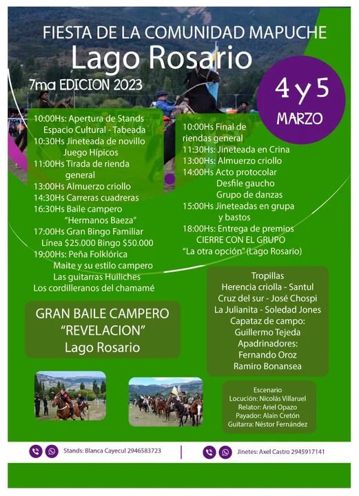 Lago Rosario y Paso de Indios celebran sus Fiestas Populares este fin de semana
