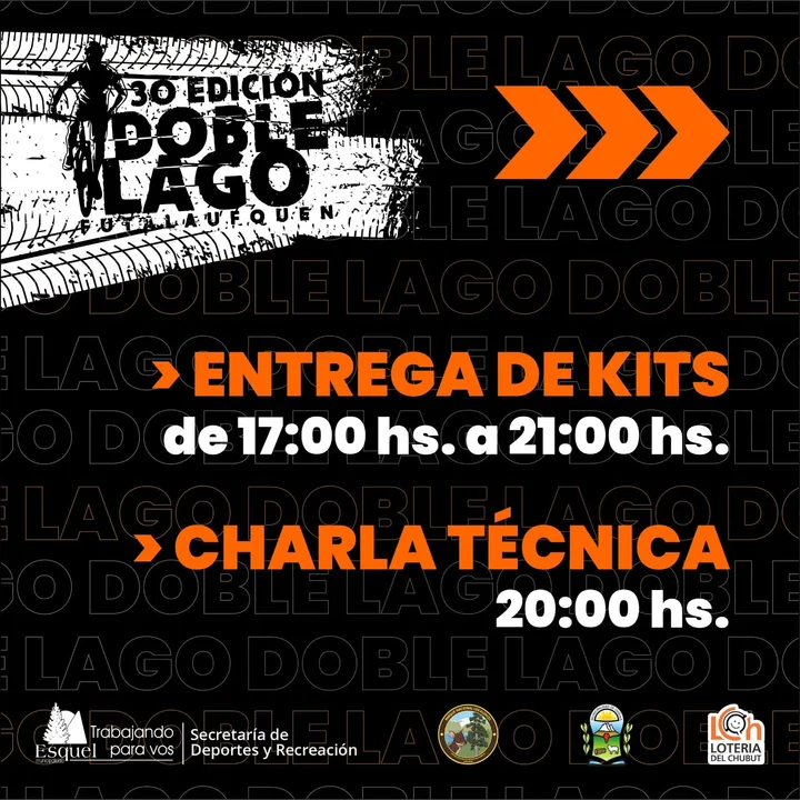 Más de 300 ciclistas participan de la Doble Futalaufquen