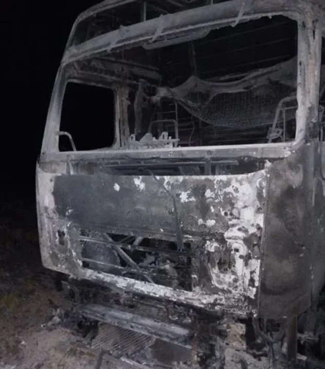 Un camión se prendió fuego en la Ruta 3