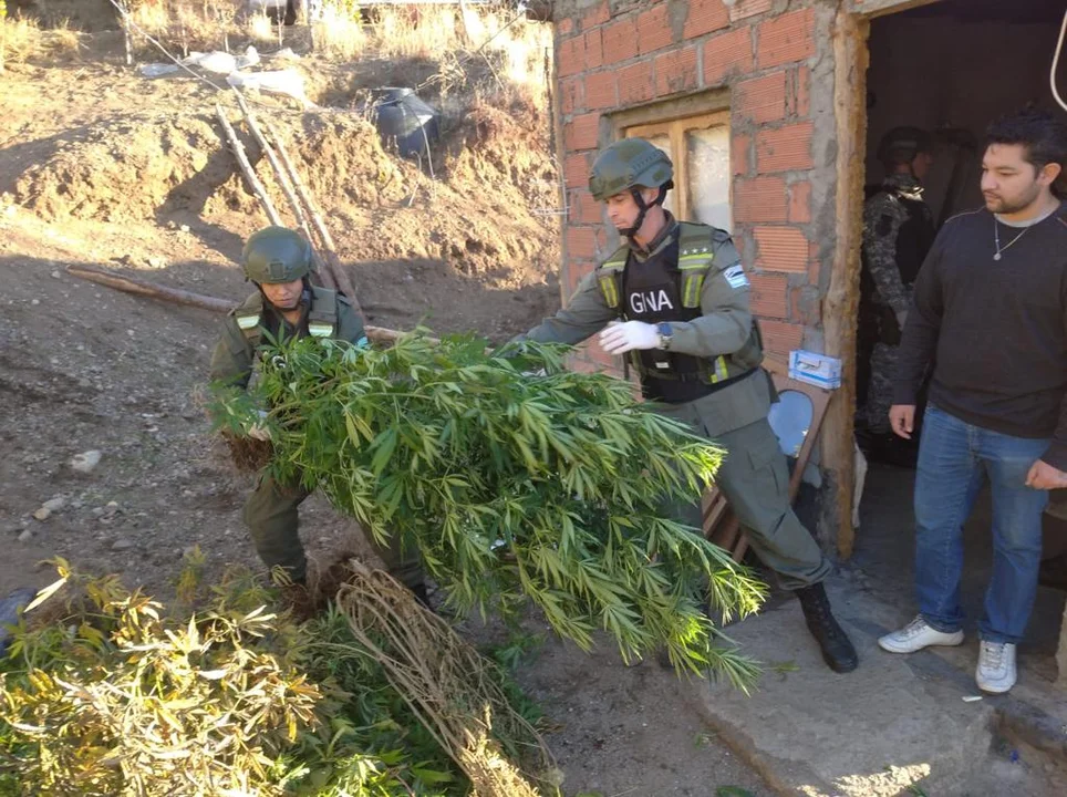 Gendarmería allanó y secuestró droga en una vivienda de Esquel