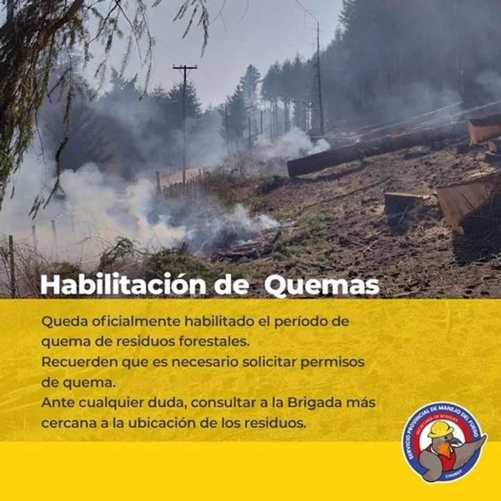 Inició el periodo de quema de residuos forestales