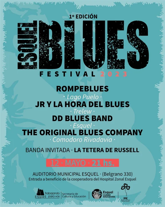 Se realizará el "Esquel Blues Festival" a beneficio de la cooperadora del Hospital
