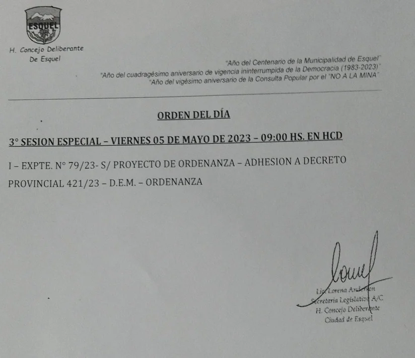 Se define si Esquel y Trevelin se suman a las elecciones provinciales el 30 de julio