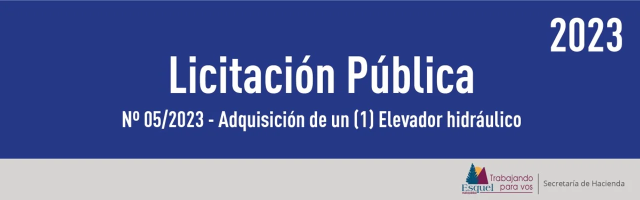 El Municipio de Esquel licita la compra de un elevador hidráulico