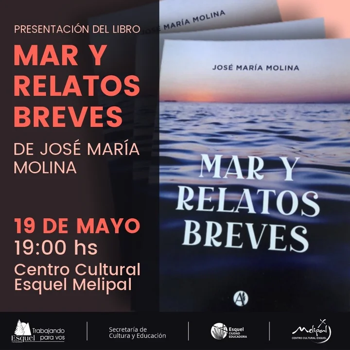 José María Molina presenta su libro 'Mar y relatos Breves' en Esquel