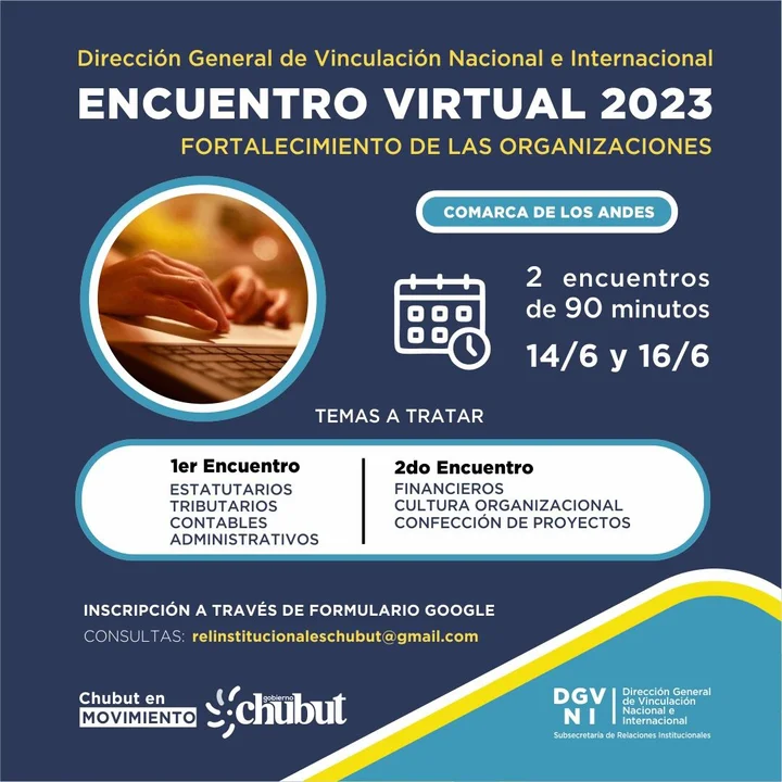 Brindarán taller virtual para Organizaciones de la Sociedad Civil de la Comarca Andina