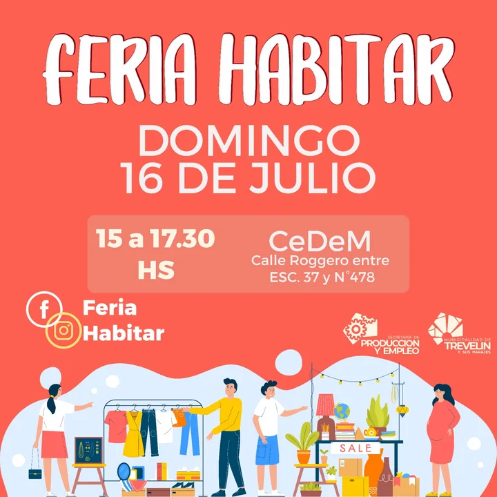 Feria Habitar: Nuevo domingo de Compras en Trevelin