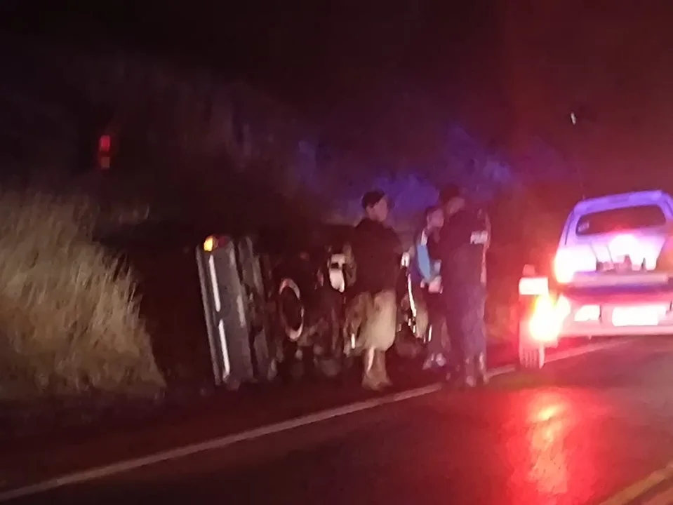 Volcó en la ruta 259 entre Esquel y Trevelin