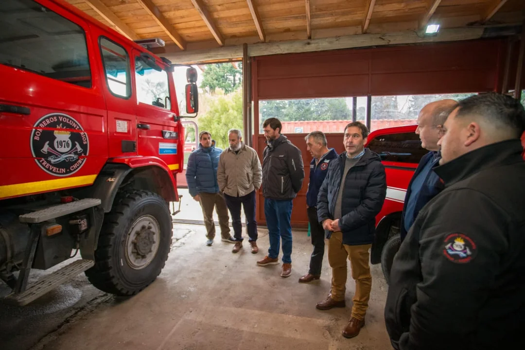 Bomberos Voluntarios de Trevelin destacaron el proyecto de Juan Pablo Luque