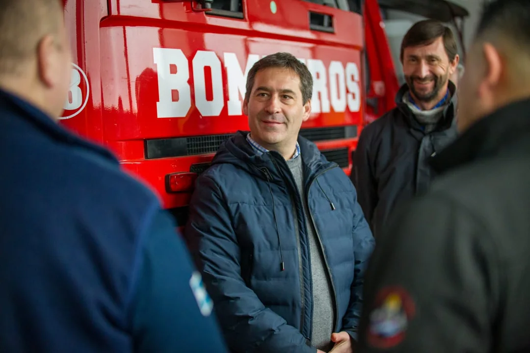 Bomberos Voluntarios de Trevelin destacaron el proyecto de Juan Pablo Luque