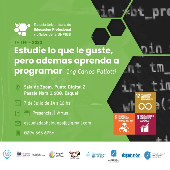 Taller gratuito: Aprende a programar y descubre sus oportunidades laborales