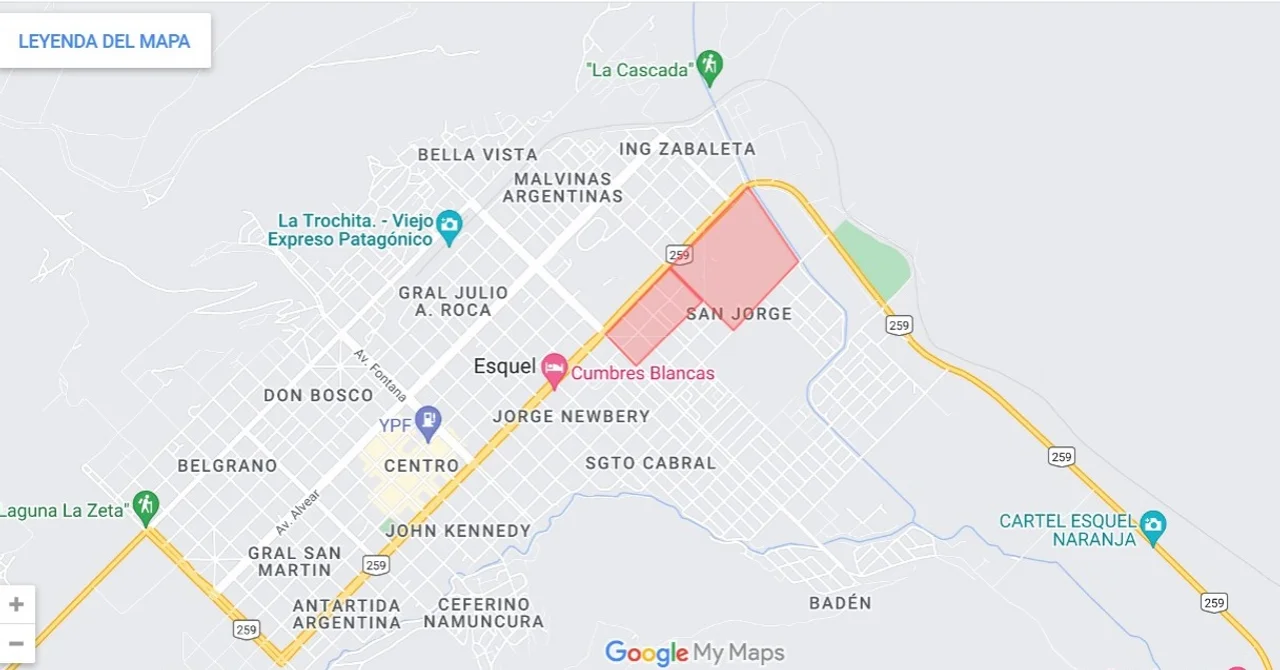 Este domingo habrá un corte de luz que afectará un sector de Esquel