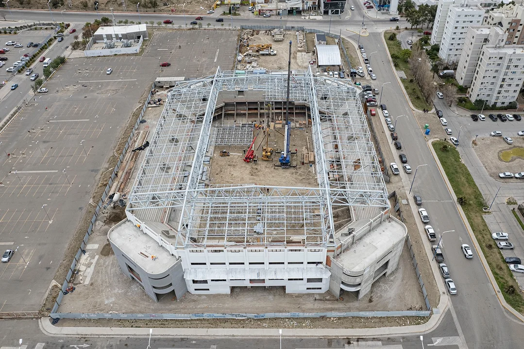 Comenzó el techado del Estadio Centenario de Comodoro Rivadavia