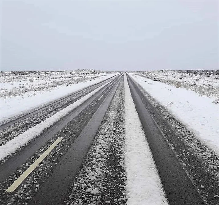 Precaución en las rutas de Chubut por presencia de lluvia y nieve