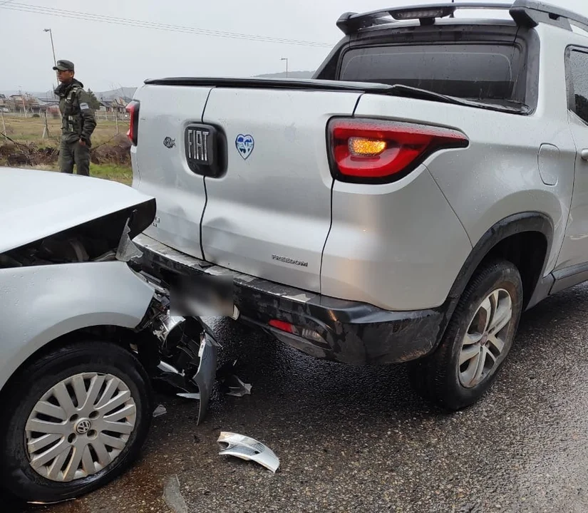 Choque en cadena en el ingreso a la ciudad de Esquel