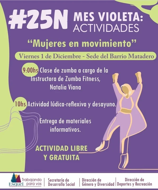 Súmate a la propuesta “Mujeres en movimiento” en la Sede del Barrio Matadero