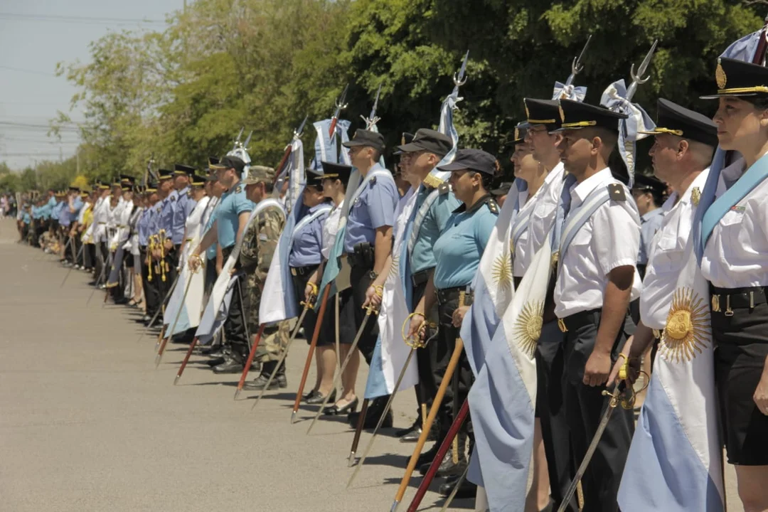 La Policía del Chubut conmemoró su aniversario en una emotiva ceremonia