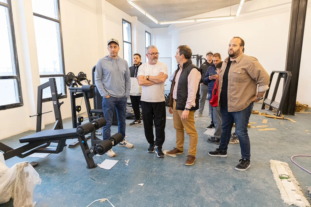 Luque recorrió su última obra deportiva en el club donde se formó como dirigente
