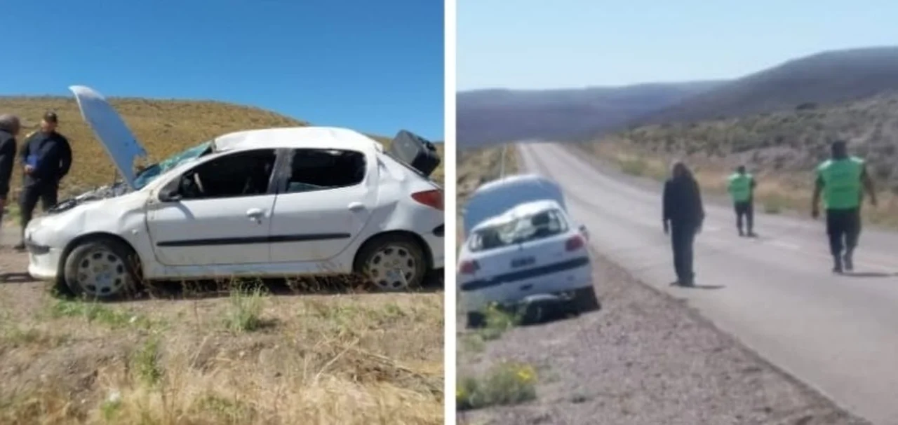 Viajaba desde Trelew hacia El Bolsón y volcó cerca de Tecka