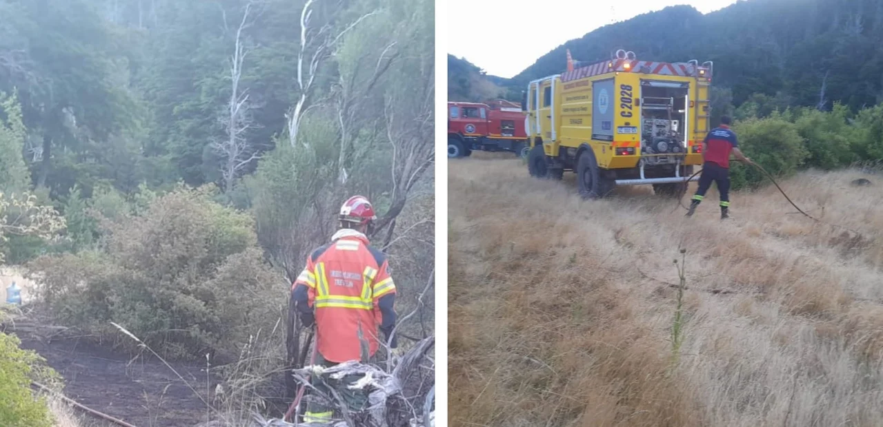 Hizo fuego, las cenizas quedaron prendidas y provocó un incendio