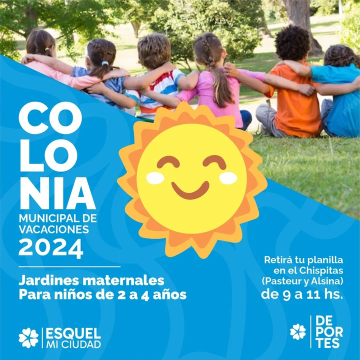 Quedan vacantes para la Colonia de Vacaciones destinada a Jardines Maternales