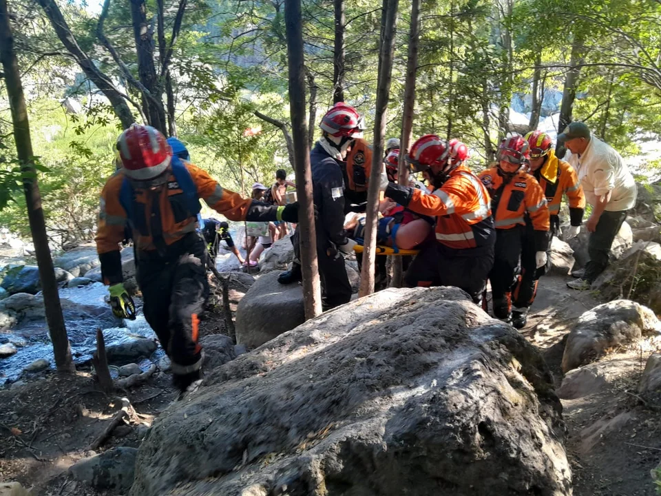 Una mujer sufrió una lesión en la zona de "Los Pozones"