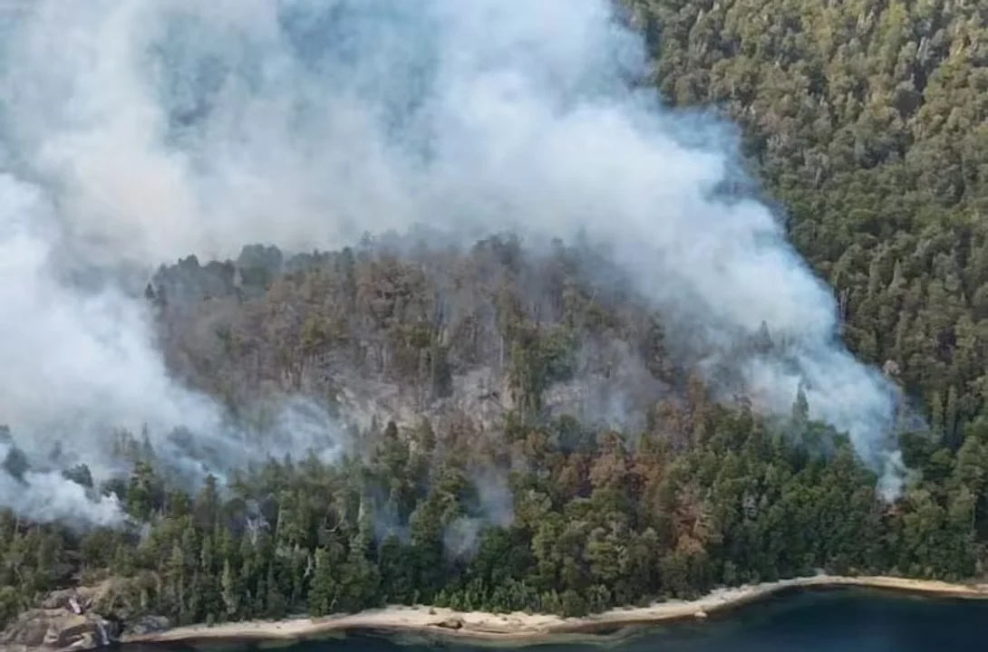 Otro incendio suma preocupación en la Patagonia: Combaten el fuego en el Parque Nahuel Huapi