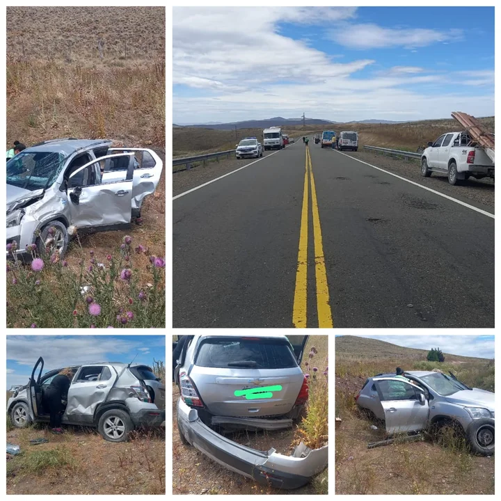 Dos lesionados en un vuelco a pocos kilómetros de Esquel