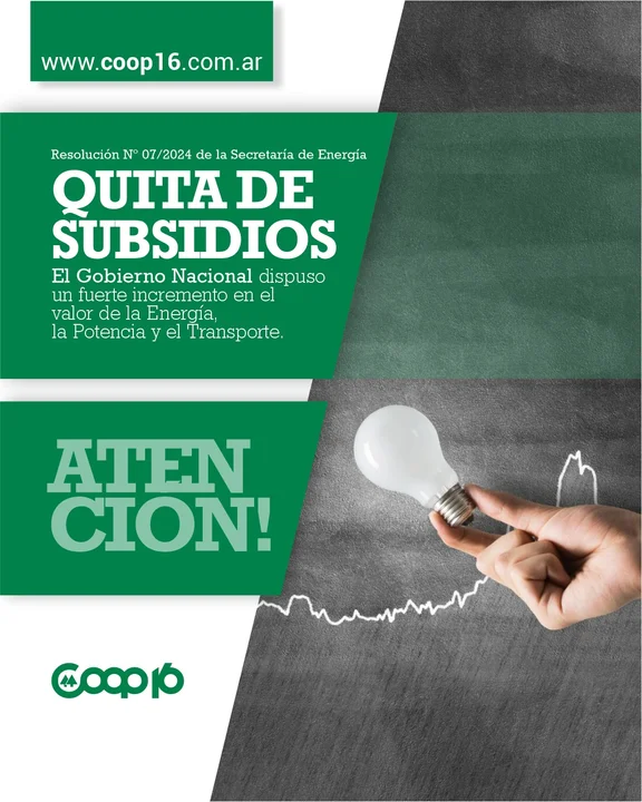 La Cooperativa 16 de Octubre anunció un nuevo aumento de tarifas