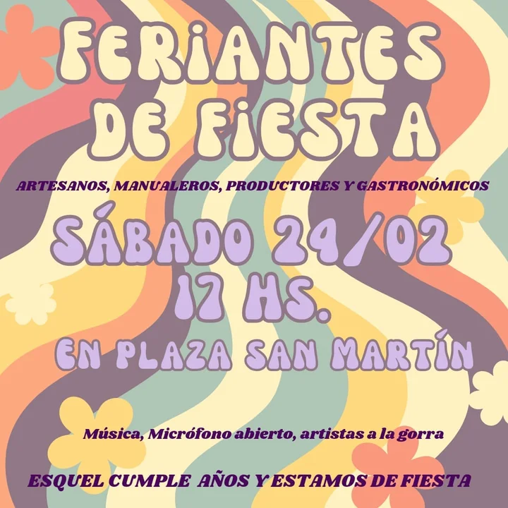 Feriantes autoconvocados festejan el Aniversario de Esquel en la Plaza San Martín