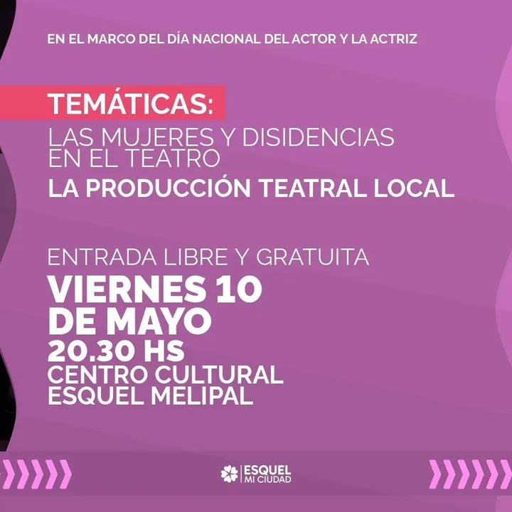 Invitan a participar del conversatorio de teatro en el Melipal