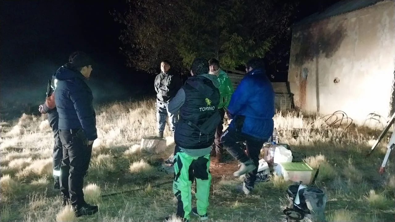 Operativo de rescate en zona de Pampa Tepel