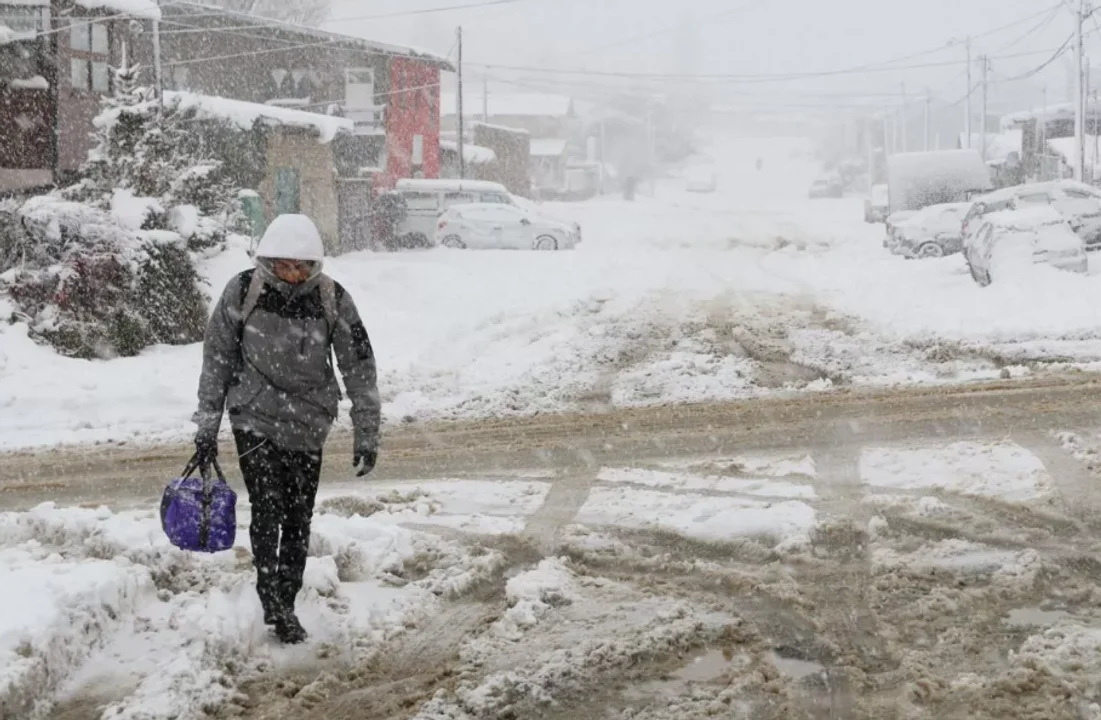 Alerta amarilla por nevadas persistentes en parte de la Cordillera de Chubut