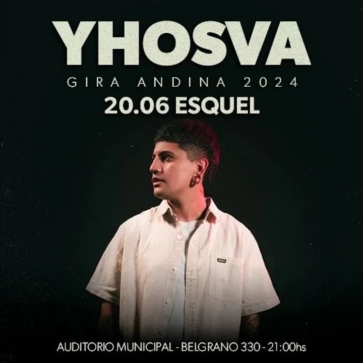 Yhosva Montoya se presentará en Esquel como parte de su Gira Andina 2024