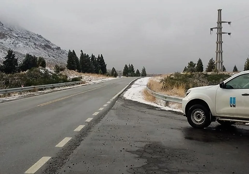 Atención al estado de las rutas en la provincia por el temporal de nieve