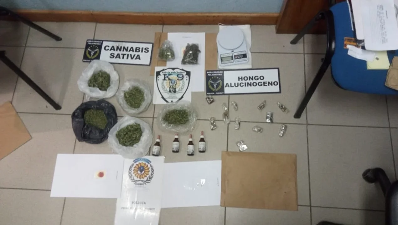Viajaban con droga fraccionada para la venta y los descubrieron en un control en la Terminal de Ómnibus