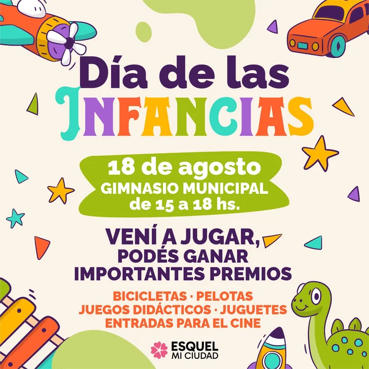 El municipio ofrece una combi para que los niños puedan festejar su día en el Gimnasio Municipal