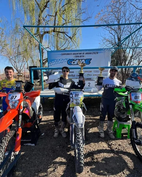 Giovanni Simeoni hizo podio en el Campeonato Argentino de Enduro