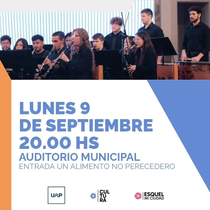 Se presentará una Banda Sinfónica con su variado repertorio en el Auditorio Municipal