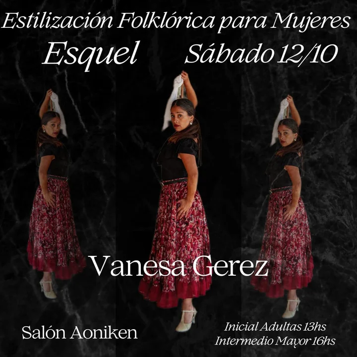 Invitan a participar del taller de Estilización Folklórica para Mujeres en Esquel
