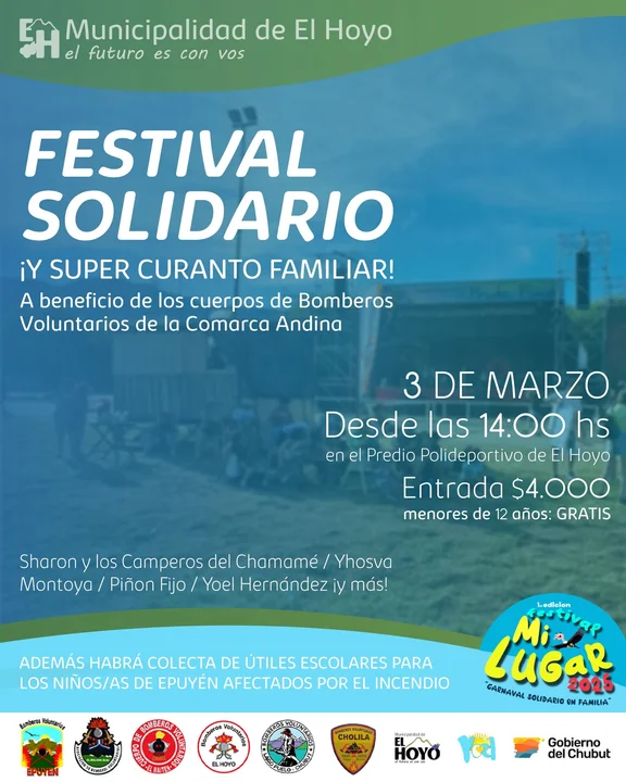 Música y solidaridad: organizan un festival a beneficio de bomberos voluntarios de la Comarca