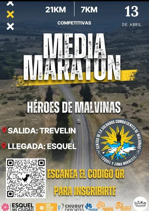 Todo listo para la Media Maratón "Héroes de Malvinas", un evento que une el deporte y la memoria